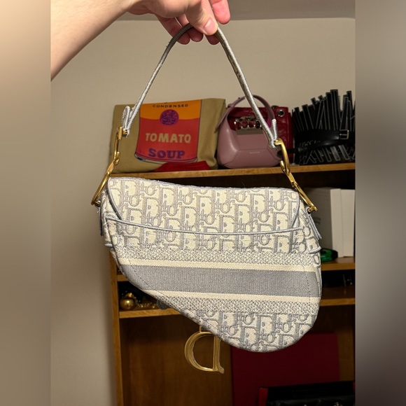 DIOR SADDLE BAG IN GREY OBLIQUE MONOGRAM - Picture 3 of 11